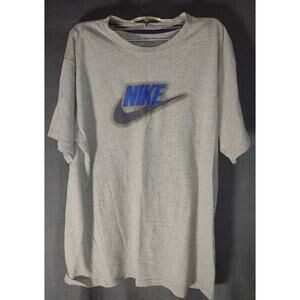 NIKE MEN'S SHORT SLEEVE TEE SHIRT GRAY AND BLUE XL